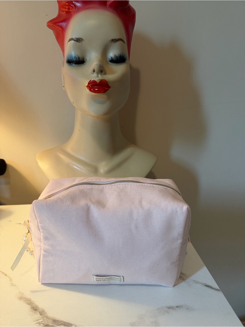 Dolce and Gabbana My Devotion ' Pink Cosmetic Pouch - Compact Makeup Bag